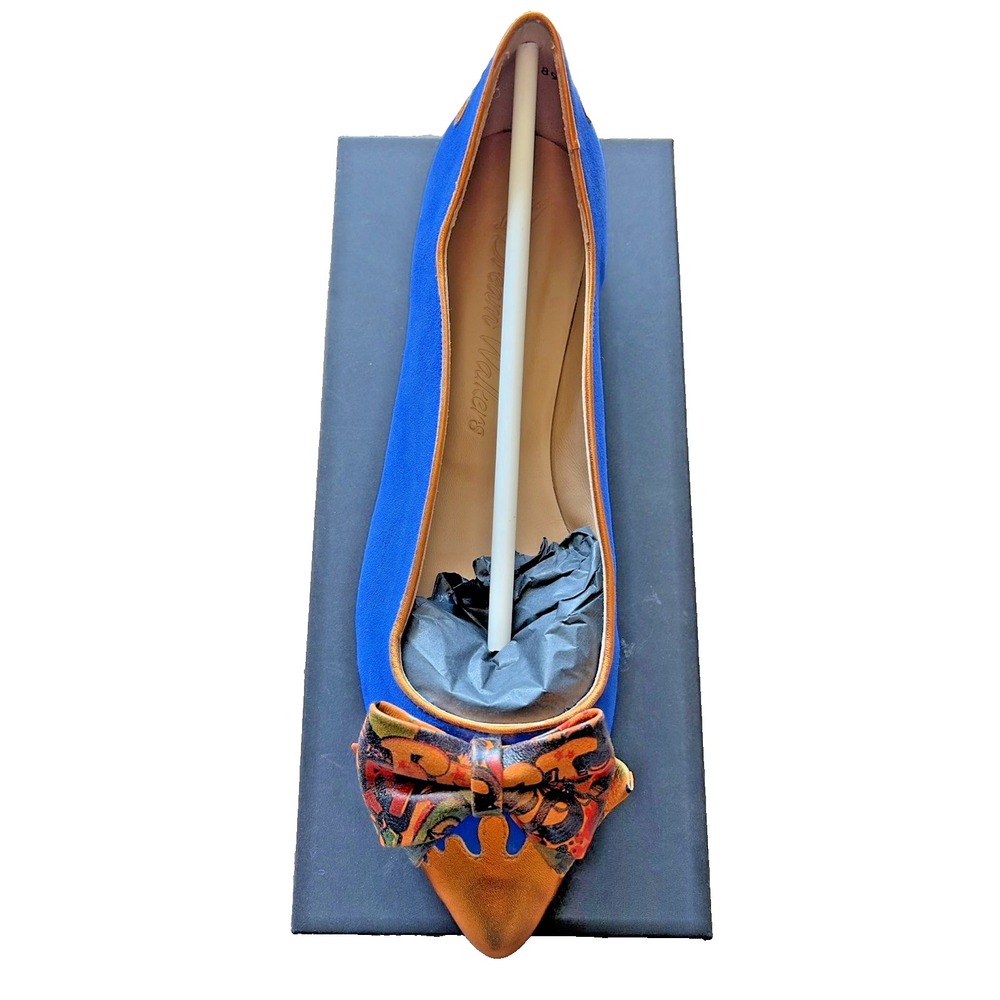 Dream Walkers SANDRA‎ Wearable Art Suede Pointed Flat Shoes EU 41 Handmade NEW